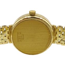 Rusbridge ladies 14ct gold quartz wristwatch, on 14ct gold bracelet, Edinburgh 2004