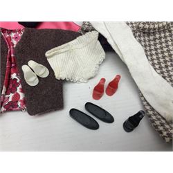 Two 1960s Mattel Barbie fashion dolls - 'Ski Queen' and 'Career Girl'; each in original decorative box with paperwork; and a quantity of Mattel and other fashion doll clothing