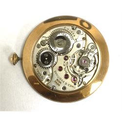 Rolex Precision Metropolitan Chronometer, gentleman's 18ct gold manual wind wristwatch, circa 1950s, Ref. 4325, case No. 376489, on gilt strap