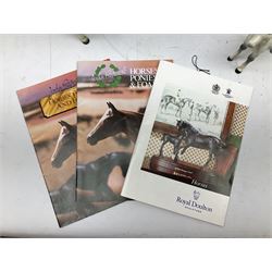 Seven Beswick figures of horses, including Connemara pony in grey no.1641, Arab in bay no.1265, large foal in grey no.947 etc, together with a Goebel figure of a horse (8)