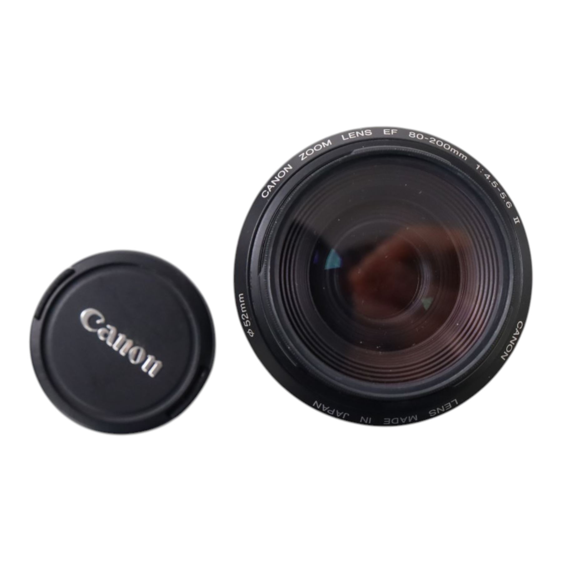 Eight camera lenses, comprising Canon Ultrasonic Zoom EF 75-300mm 1:4-5.6 lens, AF Nikkor 35-70mm 1:3.3-4.5 lens, Nikkor 60-180mm 1:4.5-5.6 lens, Canon Zoom EF 28-80mm 1:3.5-5.6 lens, Canon Zoom EF 80-200mm 1:4.5-5.6 lens, Sigma 70-300mm 1:4.6-5.6 DL Macro, Sigma Zoom 70-210mm 1:4-5.6 UCII lens and a Sigma AF 70-300mm 1:4-5.6 APO Macro lens, all with lens caps