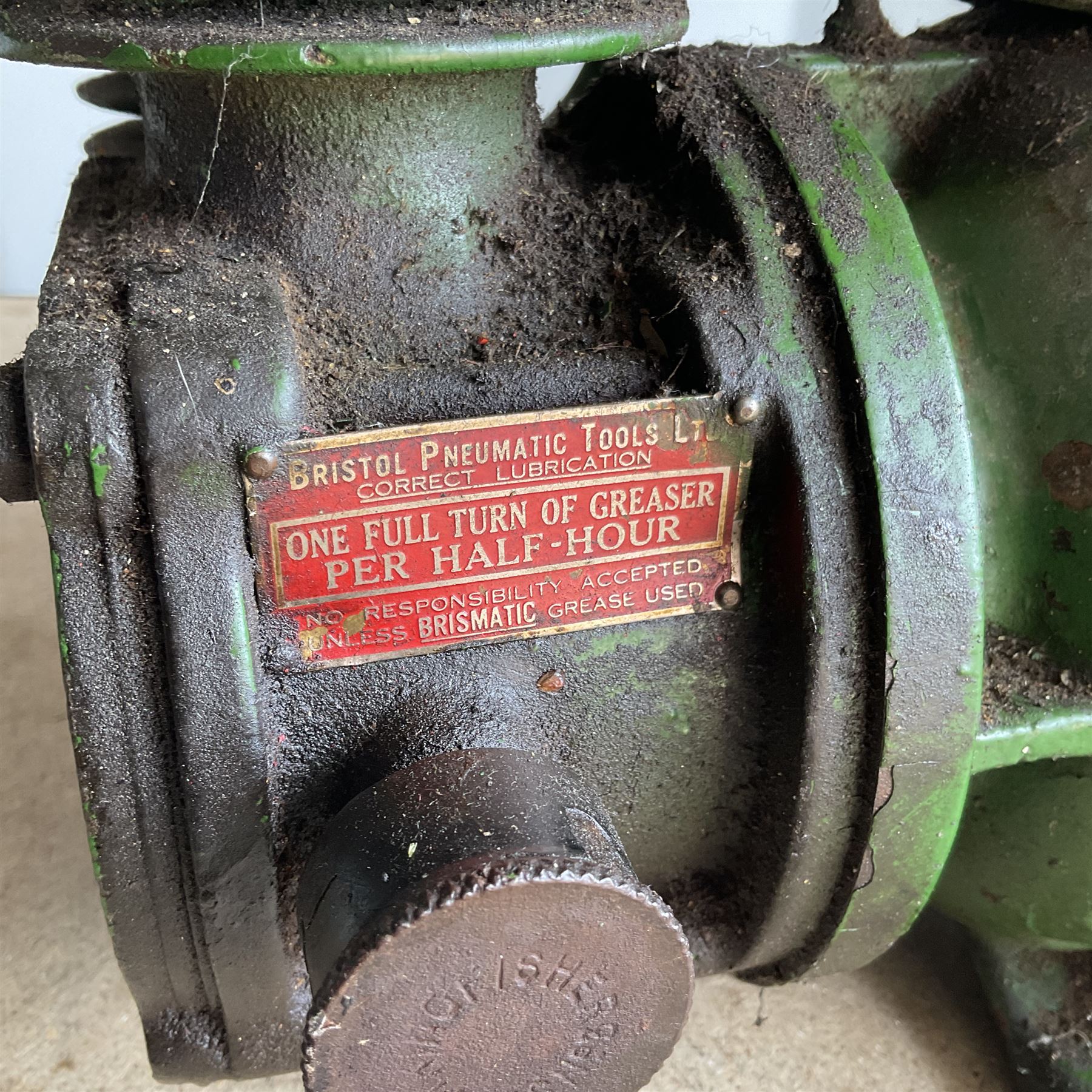 Vintage Bristol Pneumatic Tools air compressor  - THIS LOT IS TO BE COLLECTED BY APPOINTMENT FROM DUGGLEBY STORAGE, GREAT HILL, EASTFIELD, SCARBOROUGH, YO11 3TX