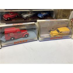 Dinky - Road Grader No.963; with blister box; Majorette Fire Engine No.3096; in window box; seven Matchbox 'Dinky Collection' die-cast models; all boxed; and American Popular Imports Inc. moulded resin fire engine; boxed (10)