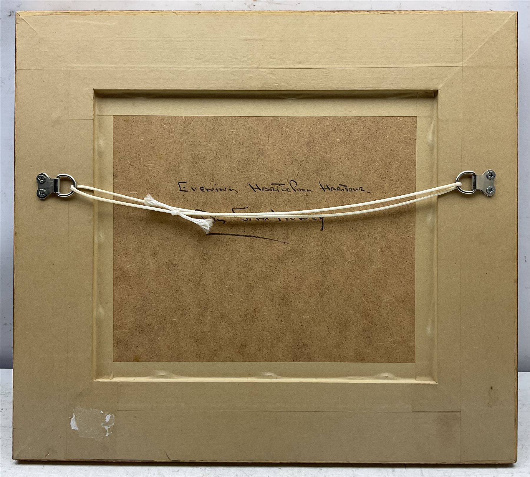 John William Howey (Staithes Group 1873-1938): 'Evening - Hartlepool Harbour', oil on panel signed, titled verso 24cm x 29cm 
Provenance: private collection, purchased T B & R Jordan Fine Art Specialists, Stockton on Tees; the Jordans were responsible for dispersing the estate of Robert Leslie Howey (1900-1981), the artist's son. A fine example of English Impressionism, exemplifying the Staithes Group's French influence.