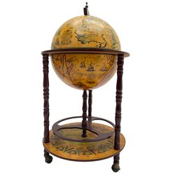 Drinks globe cocktail cabinet trolley, t