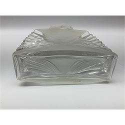 'Presence' by Paul Parquet Art Deco style large display glass perfume bottle factice with stopper, H28cm