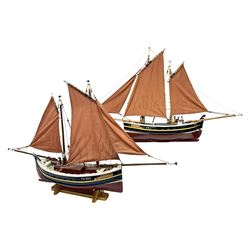 Wooden model of the Peterhead Herring Fi