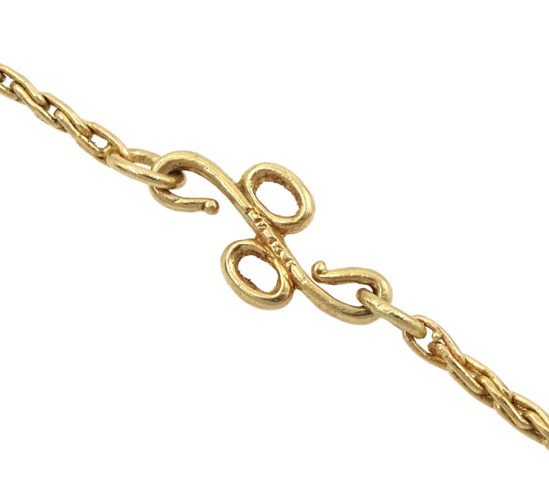  Igor Carl Faberge for Franklin Mint 14ct gold peacock watch pendant necklace, the peacock wings diamond, enamel and sapphire set, with a single suspended pearl, the back with hidden quartz watch, boxed