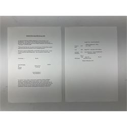 Early 19th century manuscript deed on vellum in three sections dated 25th February 1803 relating to 'An agreement between William Wilberforce, of the old palace yard, Westminster - son of Robert, AND The Reverend Thomas Bowman, of Beverley, who has agreed to buy from William Wilberforce the Freehold of a 