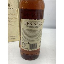 Ben Nevis, ten year old, Scotch whisky, 70cl, 55.2% vol, with box