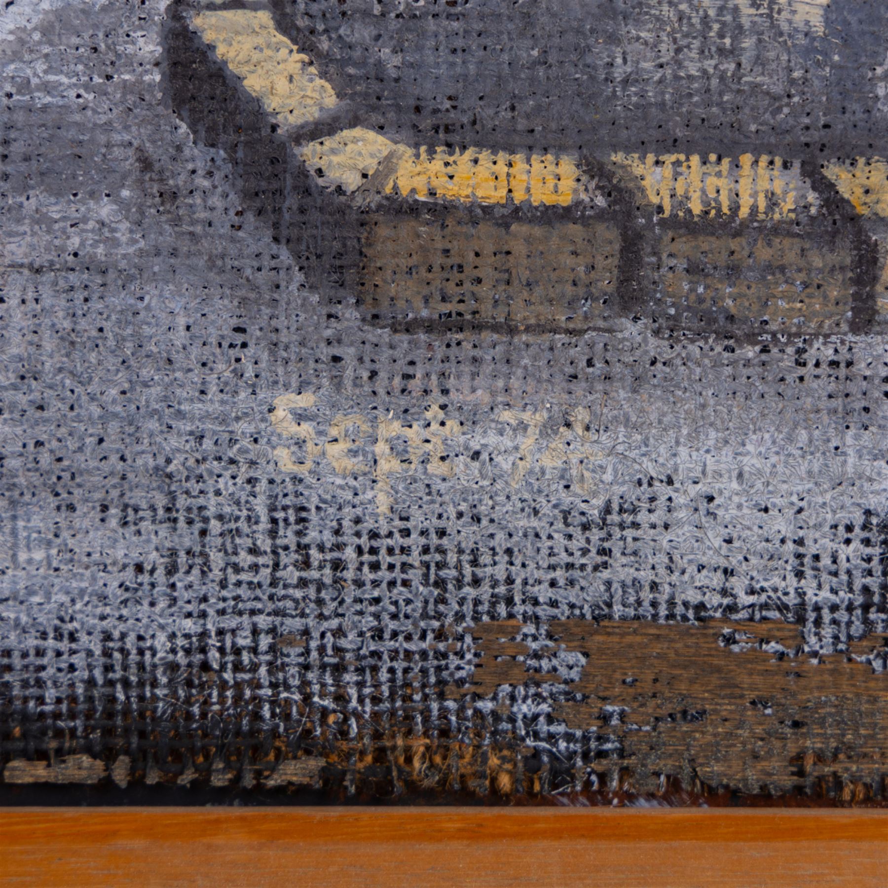 Stuart Walton (Northern British 1933-): Raincliffe Grove off York Road Leeds, oil on canvas mounted on board dated Sept. '74, the reverse painted with Terraced Street Corner dated Nov. '74 unsigned  59cm x 59cm