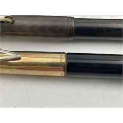 Five Waterman's fountain pens, to include Ideal, 152V, 701 etc, four with 14ct gold nibs