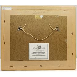 Gordon Beningfield (British 1936-1998): 'Mild the Mist upon the Hill', watercolour signed 15cm x 22cm 
Notes: illustrated in 'Green and Pleasant Land - Poetry of the English Countryside' p.71, sold together with a copy of the book