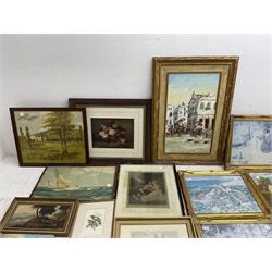 Collection of oils, watercolours and prints (qty)