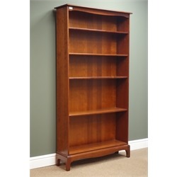  Stag mahogany open bookcase, W89cm, H170cm, D24cm  