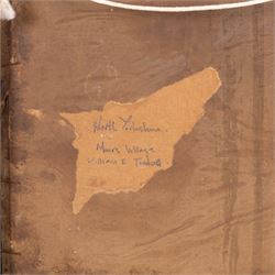 William Edwin Tindall (Scarborough 1863-1938): Street in the Moors, oil on canvas laid on board, inscribed verso 28.5cm x 22cm