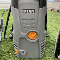 Titan pressure washer and Macalister corded hedge trimmer - THIS LOT IS TO BE COLLECTED BY APPOINTMENT FROM DUGGLEBY STORAGE, GREAT HILL, EASTFIELD, SCARBOROUGH, YO11 3TX