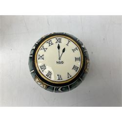 Moorcroft Nursery Rhyme Series Hickory Dickery Dock pattern ginger jar  designed by Nicola Slaney, 2005 limited edition 108/250, printed and painted marks beneath, with original box H16cm