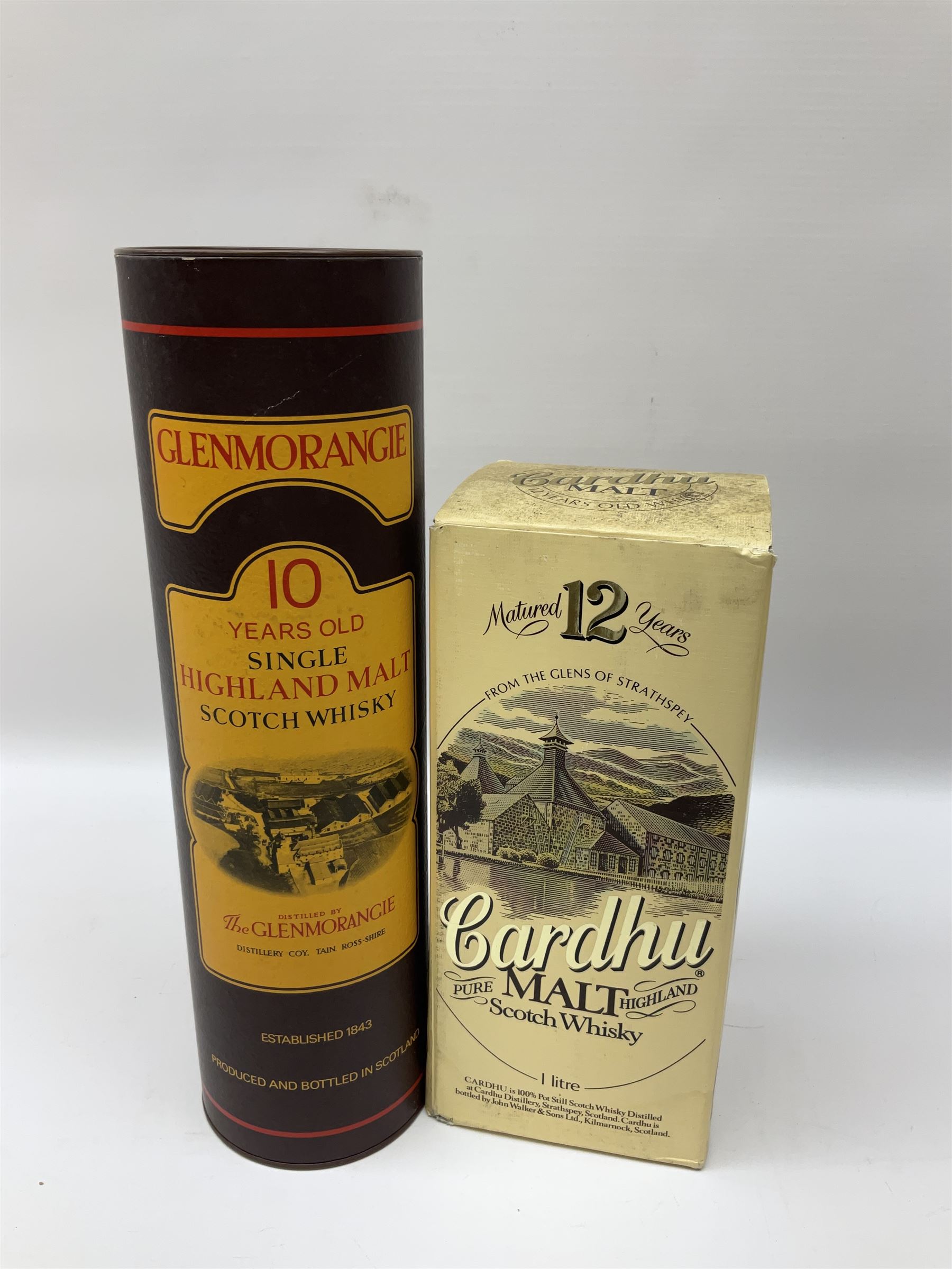 Mixed alcohol to include Glenmorangie 10 years old single Scotch whisky, Cardhu 12 year old Malt whisky, Ferdinand Pieroth 1949 Gau-Odernheimer Petersberg Beerenauslese, etc various contents and proofs