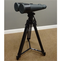  Pair of Helios 'Apollo' 28x110 HD Astronomical Binoculars, with Bak-4 Prisms, Field 2 18, in fitted metal case with VT-680 tripod  