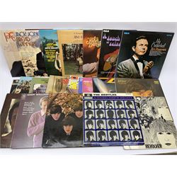 Vinyl LPs including The Beatles, Donny Osmond, Andy Williams etc, in one box