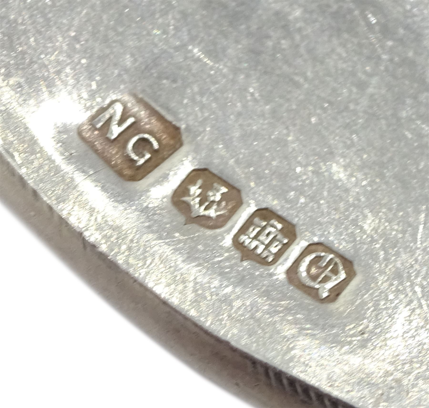 Scottish silver and enamel 'Honesty Plant' series pendant/brooch by Norman Grant, Edinburgh 1971