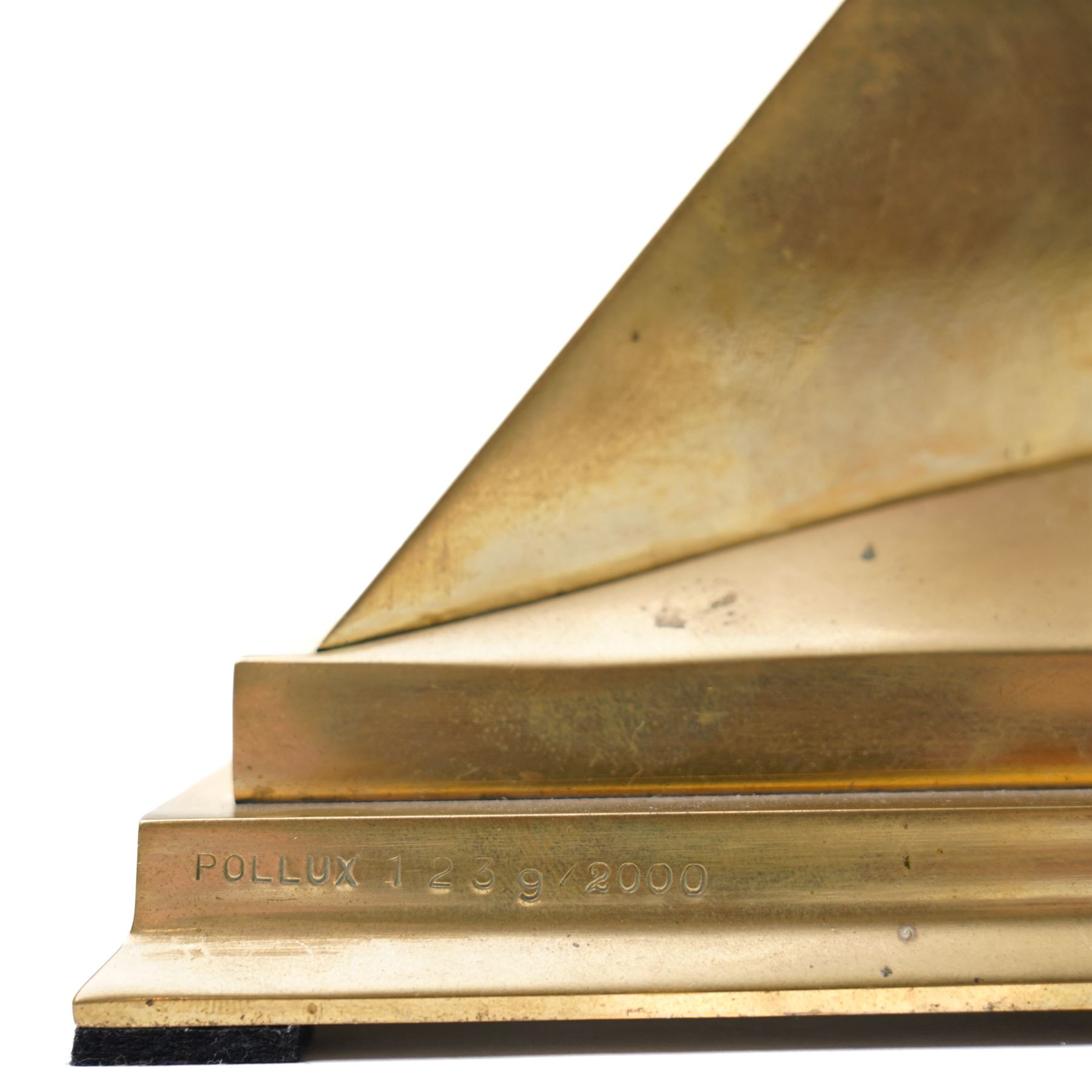 Salvador Dali (Spanish 1904-1989): 'Pollux', bronze with gold patina, stamped 1239/2000 and with incised signature, H27cm