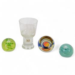 Caithness goblet Landing of Pilgrim Fath