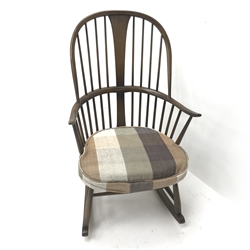  Ercol Grandfather rocking chair, W74cm 