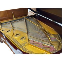 Steinway & Sons, Model A 188  grand piano - introduced in 1896, serial number 101814 (1901-1902) manufactured in Hamburg, with 20 overstrung bass notes, 85 ivory and ebony keys, in a  rosewood case with square tapered legs, roller repetition action with original stringing, felt, dampers and hammers, cast frame detailing numerous patents and awards 1859, 1872 and 1875, conforming lyre with sustaining and una corda pedals.

This item has been registered for sale under Section 10 of the APHA Ivory Act