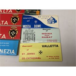 Fred Harvey ‘Fifty-Six Scenes of the Grand Canyon of Arizona’ with Tru-Vue stereoscope and film in original box, with one further stereoscope and collection of colour slides of various travel destinations