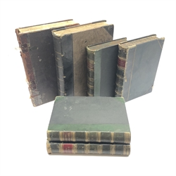  The Strand Magazine - four volumes 1891 & 1892 including 'The Adventures of Sherlock Holmes' and 'A Day with Dr. Conan Doyle', half leather bindings with marbled edges together with two bound volumes of 'The Boys Own Paper' 1882 - 1884  