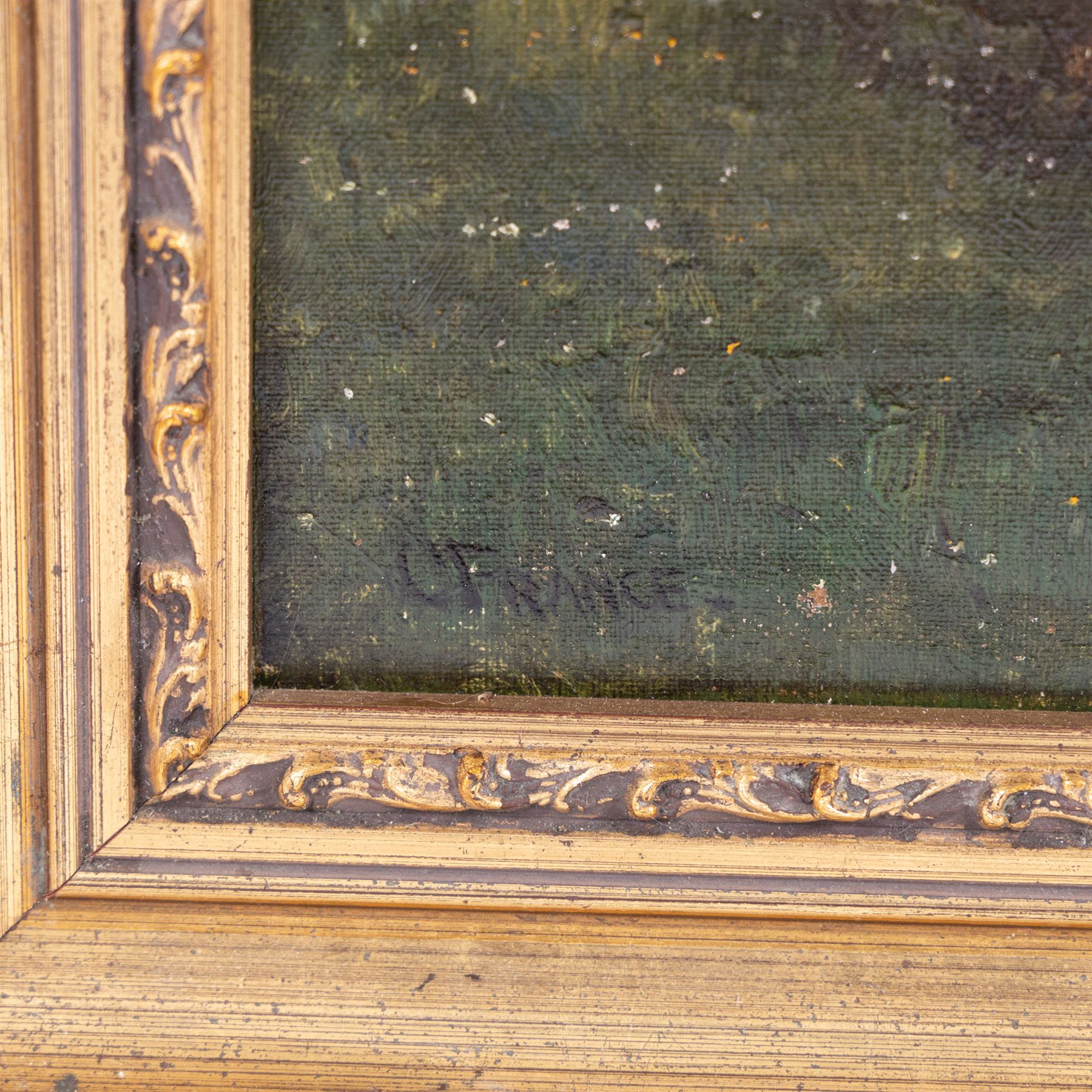 Charles France (British 19th Century): Mill and Bridge by a Stream, oil on canvas signed 66cm x 50cm 