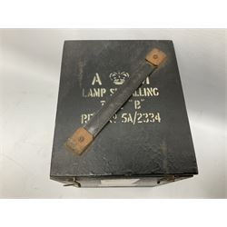 WW2 Air Ministry Bubble Sextant Mk. IXA 6B/218 No.561/44 in original box; and Air Ministry Lamp Signalling Type 