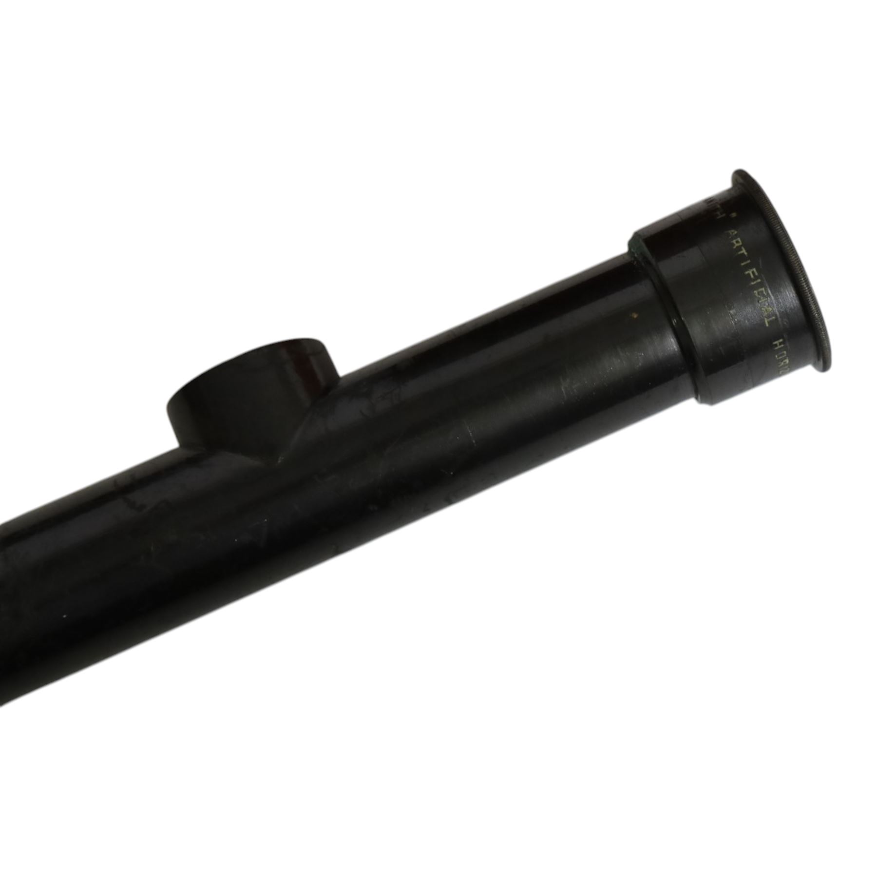 IVORY LICENCE Late 19th century Heath & Co Hezzanith sextant c.1898, brass and black lacquer with silvered dial, contained within a mahogany case, with a Hezzanith false horizon and oil lamp attachment