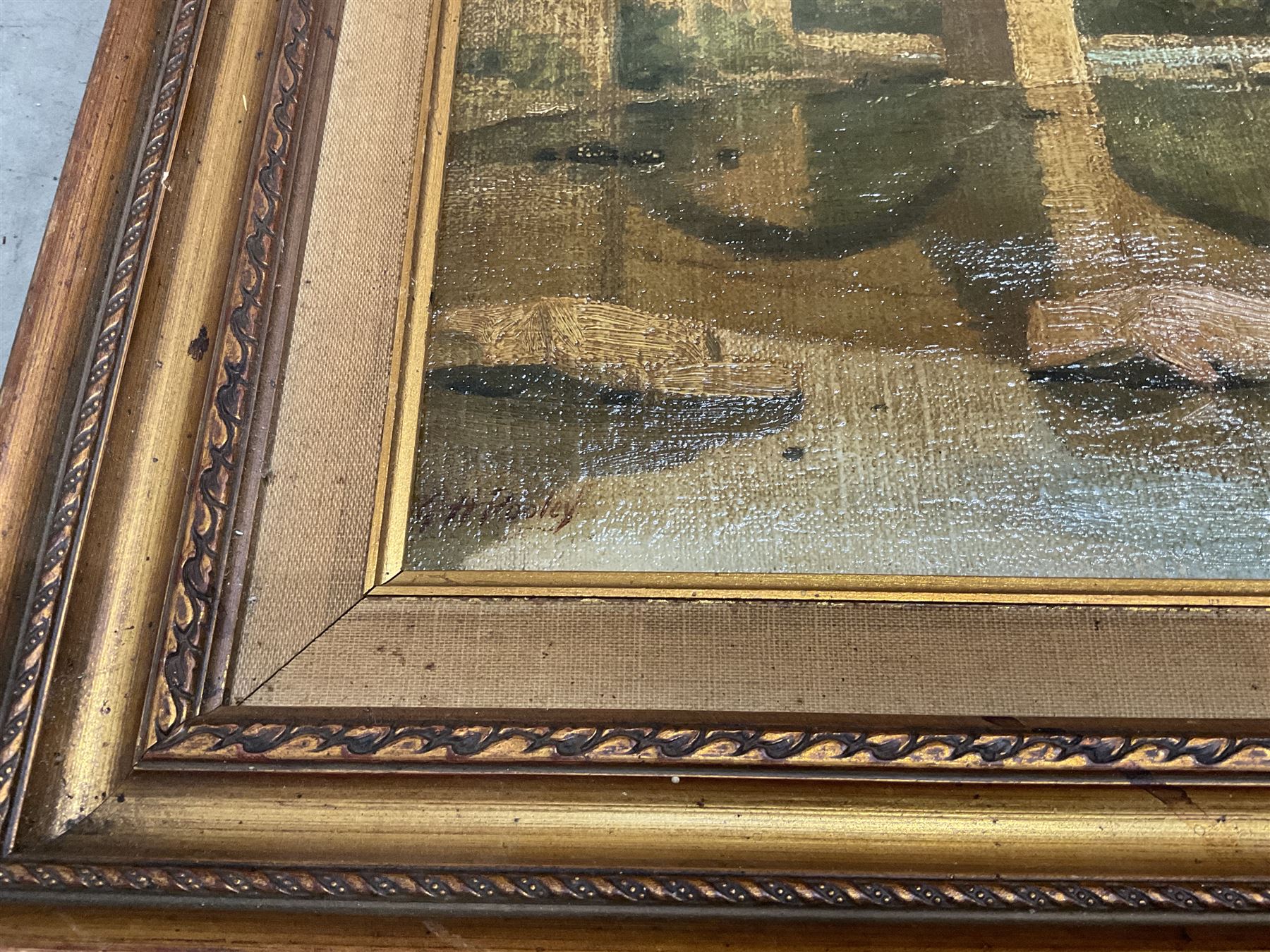 Collection of oil paintings and watercolours, artists including Geoffrey H Poole, Thomas Monro, Paul Marny, Robert Clarkson of Scarborough, classical watercolour, etc (16)