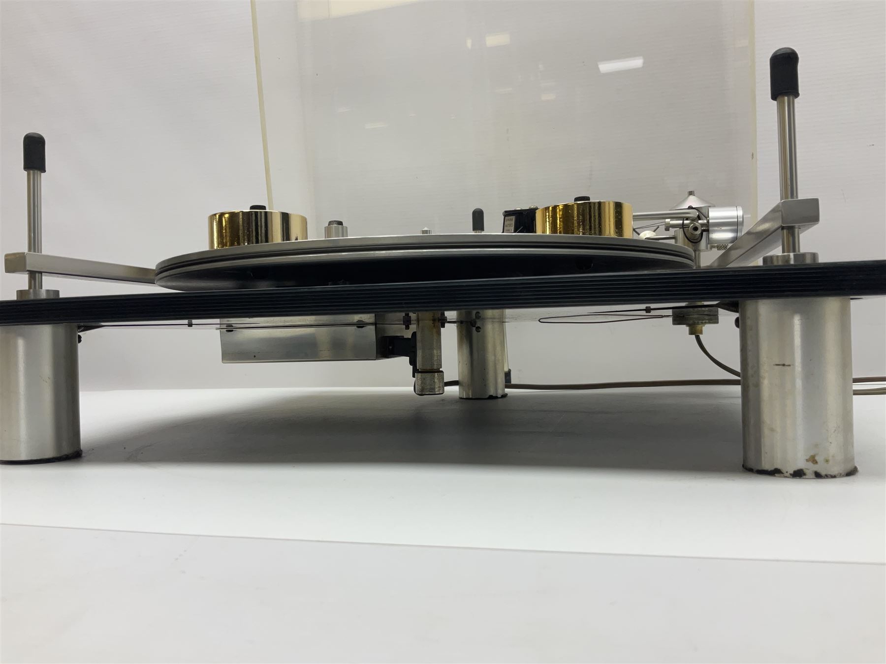 1970s Transcriptor Saturn turntable with paperwork including original receipt dated June 1973 and some accessories