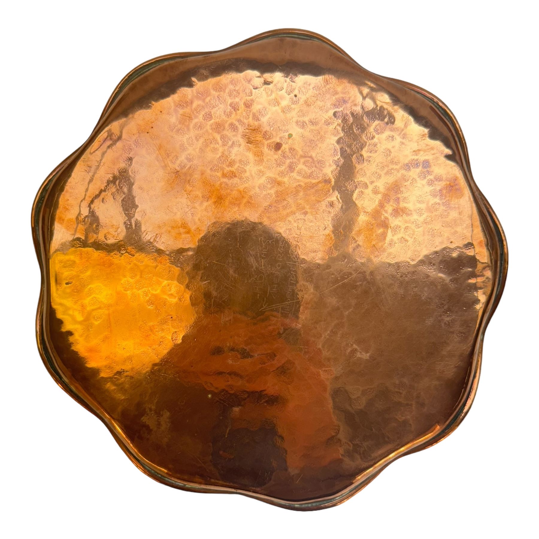 Copper tankards, including one example with plated handle and base stamped 'Barley Corn', brass box with secret compartment, and other brass and copper collectables