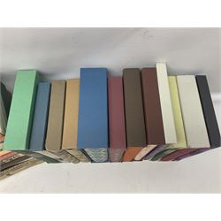 Folio Society; twenty two volumes, to include Vanity Fair, The Riddle of The Sand, The Necklace & Other Stories, Under Milk Wood, Barnaby Rudge etc 