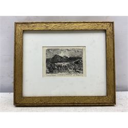 Eric Hebborn (British 1934-1996) after Samuel Palmer (British 1805-1881): 'Cornfield by Moonlight', pen and ink signed and titled 7cm x 10cm 
Provenance: gifted to the vendor's brother, the artist Trevor Frankland (1931-2011), by the artist when the pair were studying at the Royal Academy.