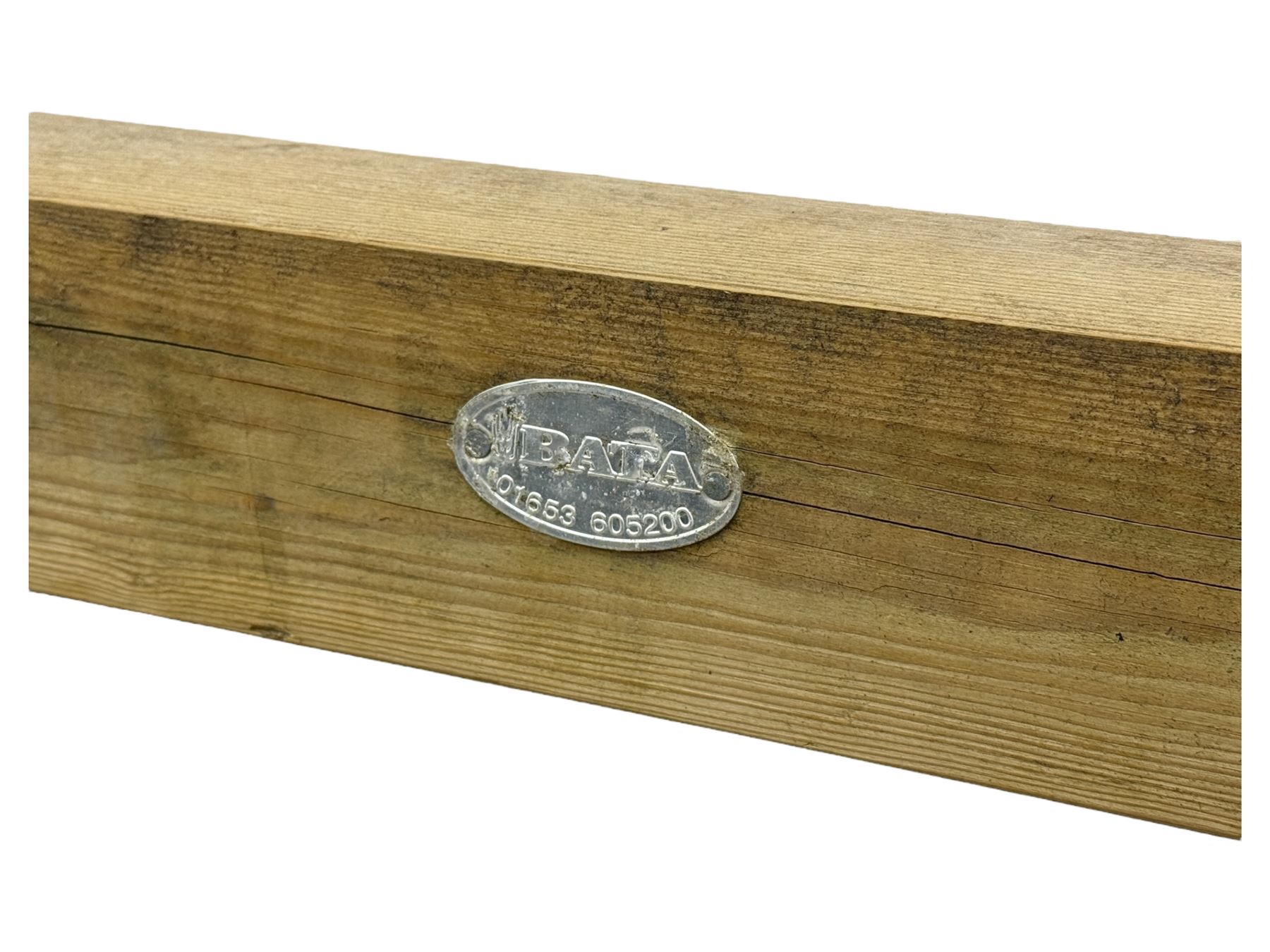 Two wooden gates with post hinges and latches