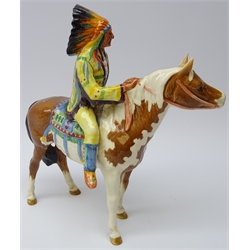  Beswick Mounted Indian upon Skewbald, model No. 1391  