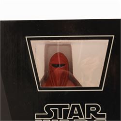 Five Gentle Giant Star Wars Collectible Mini Busts, comprising Darth Vader Emperor's Wrath, Royal Guard, Commander Fox, Boba Fett and Lieutenant Renz, together with a Sideshow Collectibles Holographic Darth Sidious with Mechno Chair 1:6 scale figure, all boxed
