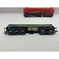 Hornby Dublo - 2-rail - 0-6-0 Diesel Electric Shunting locomotive No.D3302 with instructions; Met-Vic Diesel Co-Bo locomotive No.D5702; both in BR green in original boxes; and re-named 4-6-2 locomotive 'Duchess of Abercorn' No.6234 in LMS red; in modern unassociated plain red  box (3)