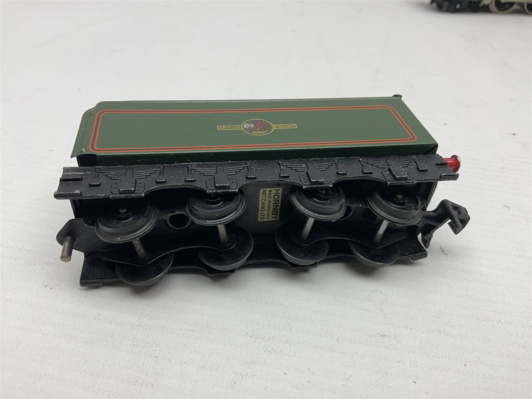 Hornby Dublo - 3-rail - Class A4 4-6-2 locomotive 'Mallard' No.60022 in BR green; in original box; and Duchess Class 4-6-2 locomotive 'Duchess of Montrose' No.46232 in BR matt green; in original plain blue box; with associated tender in plain blue box (3)