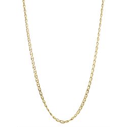9ct gold anchor link necklace chain, Sheffield import mark 1981