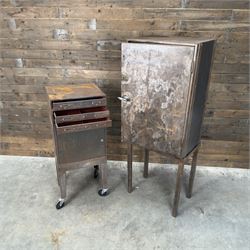 Luxor - industrial modular cabinet, three sections comprising single drawer, double drawer...