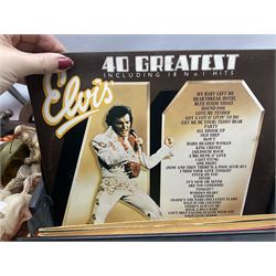 Composite figure of a Roman chariot, together with Olympia NK4040 camera, sewing machine and other collectables, in two boxes  