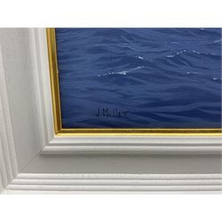 James Miller (British 1962-): 'Columbia and Shamrock II - America's Cup 1901', oil on canvas signed 64cm x 94cm