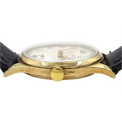 Rolex Precision gentleman's 9ct gold manual wind wristwatch, Ref. 12325, silvered dial with Arabic numerals and subsidiary seconds dial, back case No. 183510, case by Dennison hallmarked Birmingham 1948